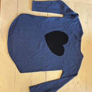 The Cashmere Project heart-back sweater